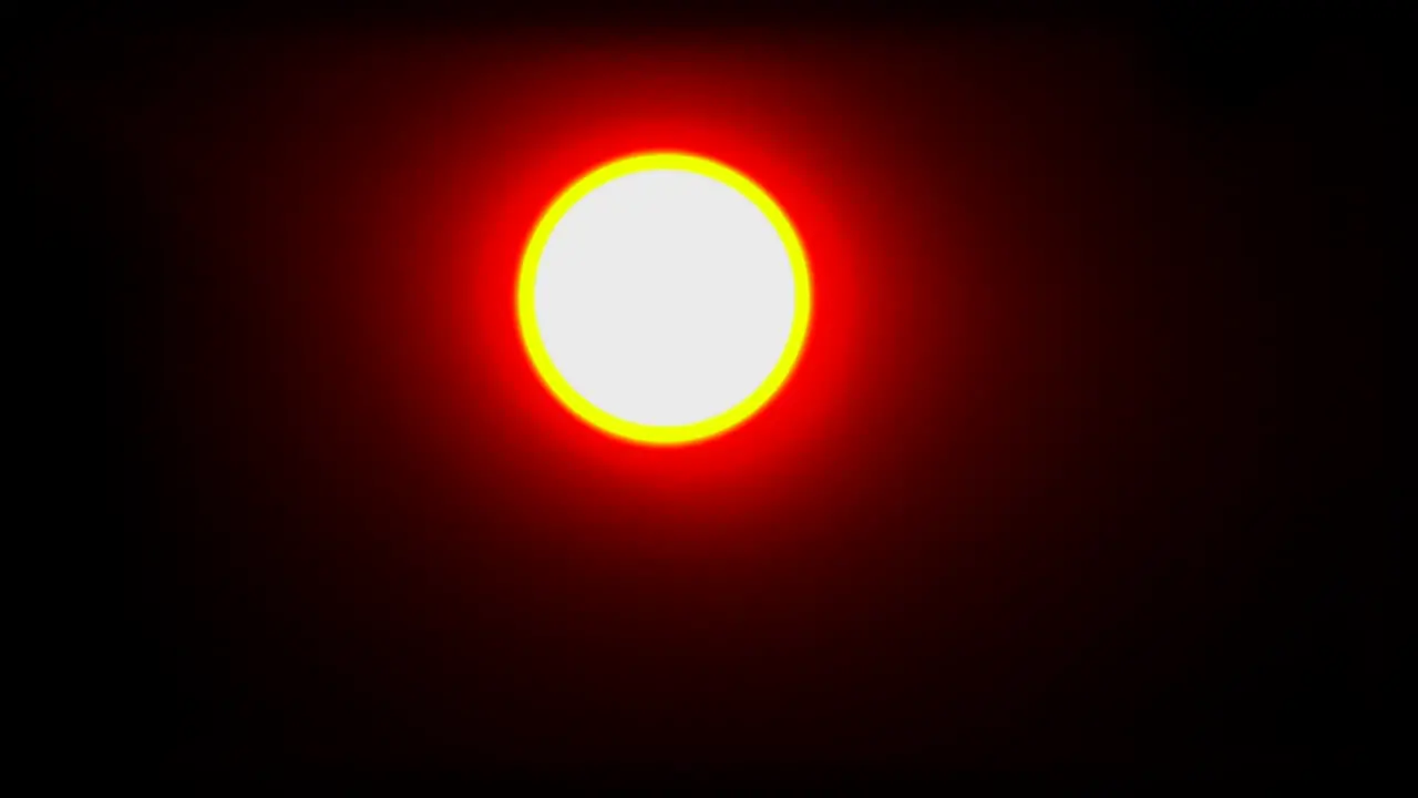 Red around the sun