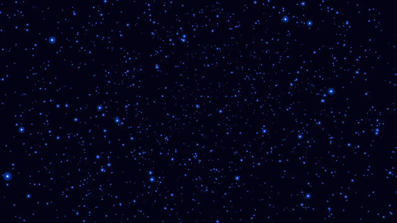 A mesmerizing sight small blue stars sparkle in the night sky