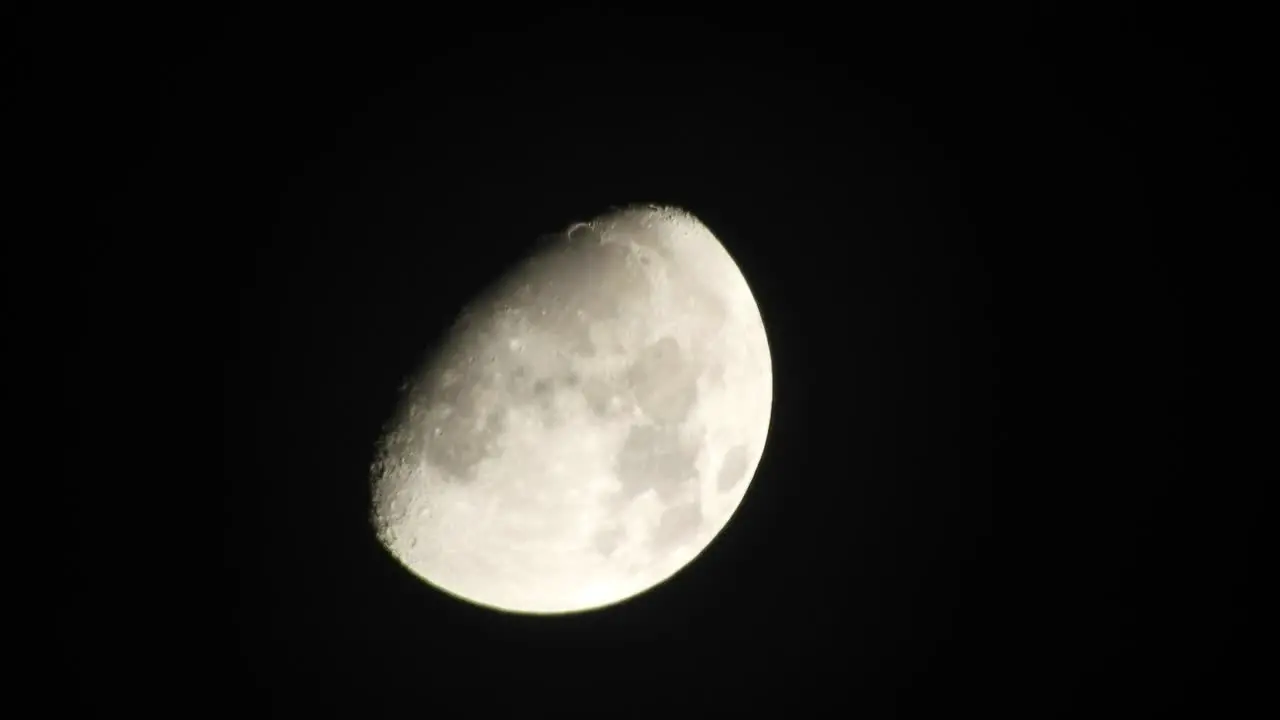 Moon with clouds in the night sky