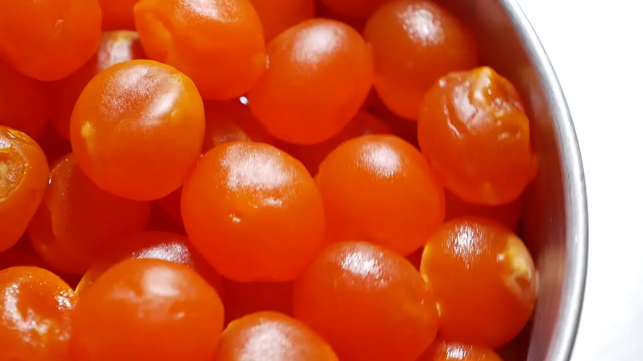 Many of Orange Salted Yolk Close Up