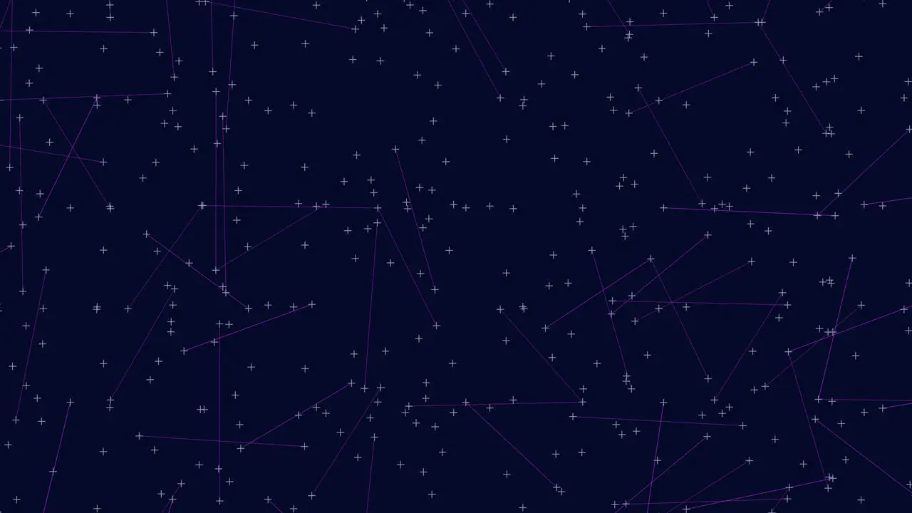 Starry night seamless pattern of constellations on dark blue background