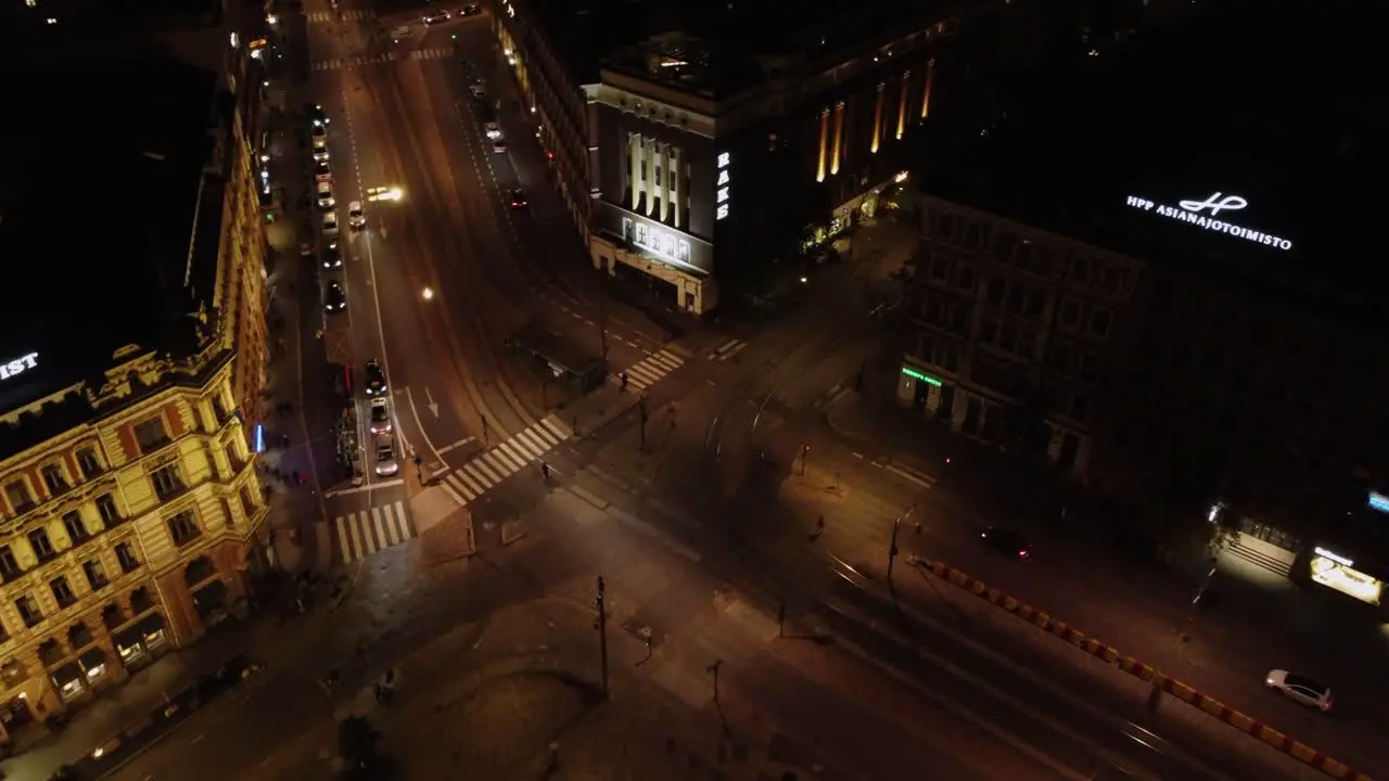 Law firms and Ballroom at major intersection in downtown Helsinki