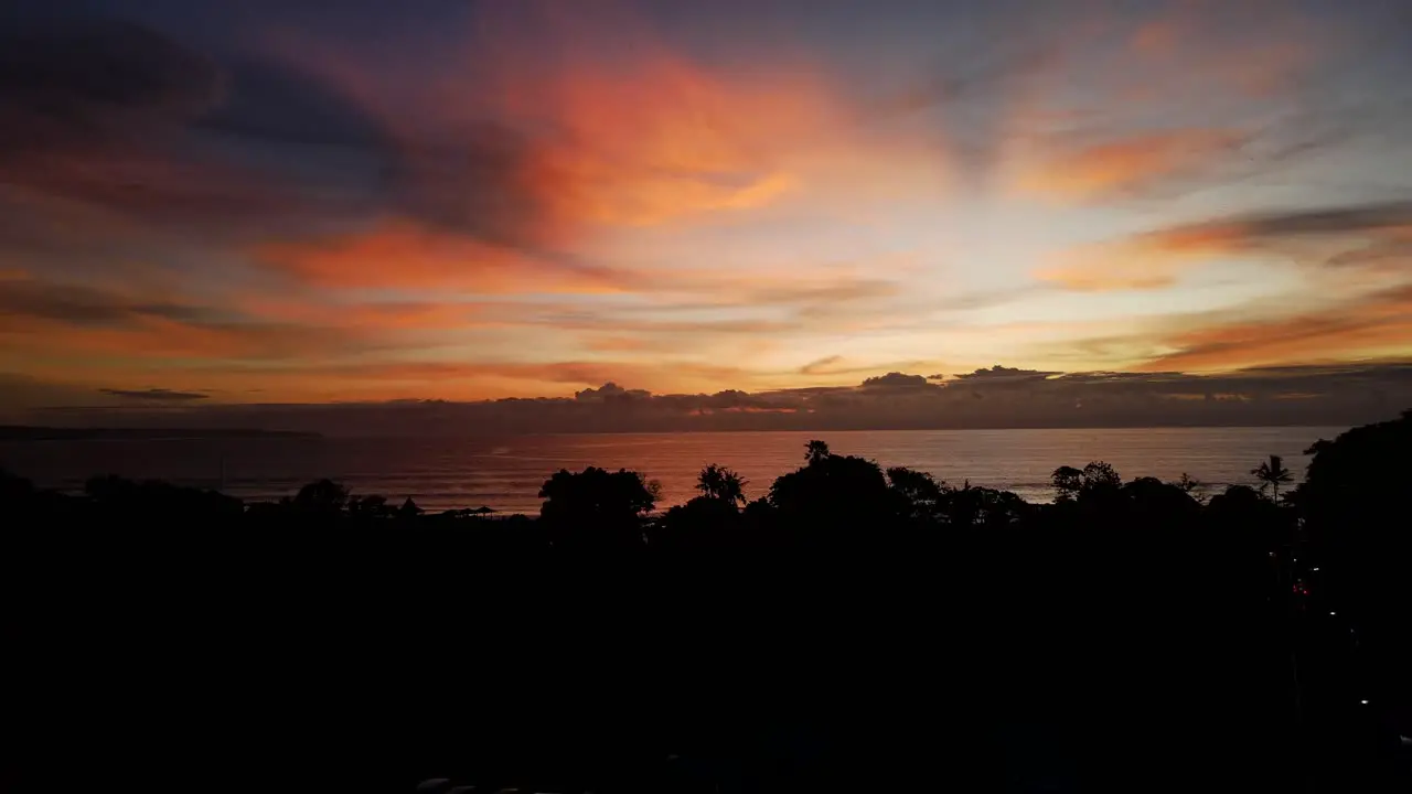 Sunset on the beach Bali Indonesia