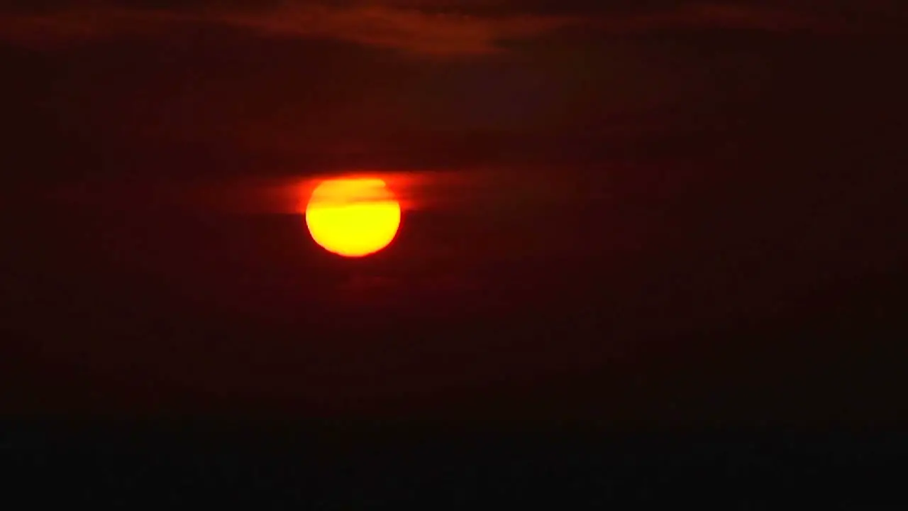 Time lapse of a sunset and dark sky transition 