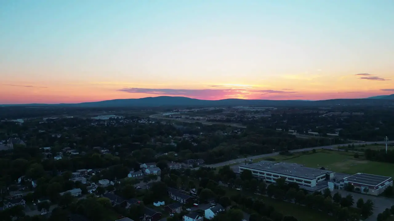 Timelapse of a sunset on mountain