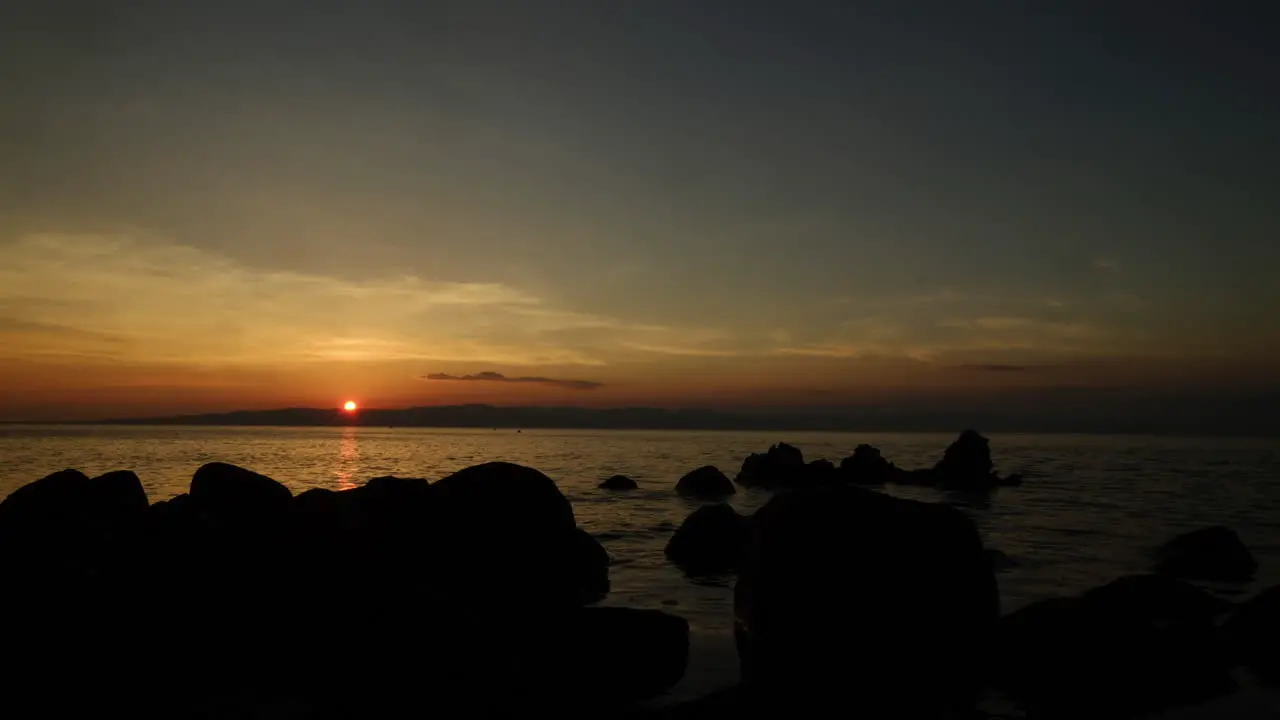 Golden hour sunset taken in the Philippines during low tide