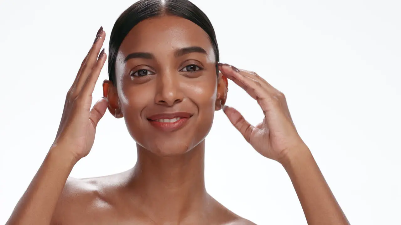 Rostro Cuidado De La Piel O Mujer Con Belleza Natural