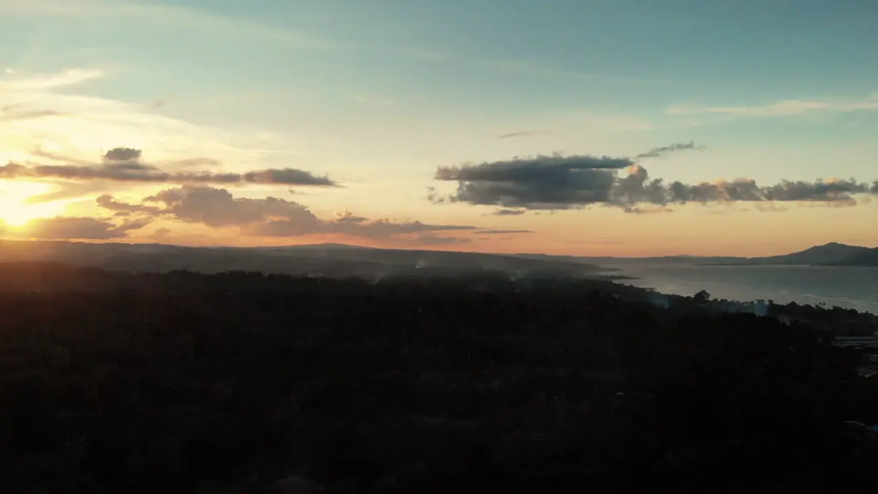 Drone footage of sunset inPapua NewGuinea