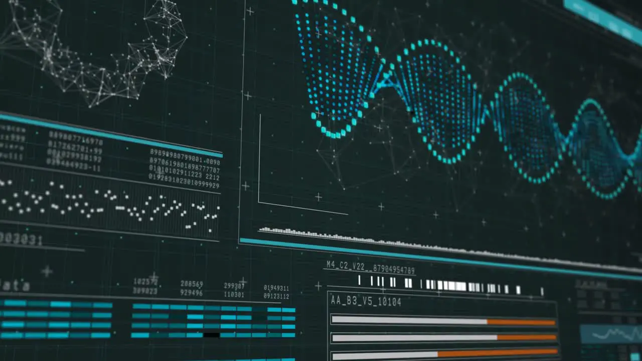 Digital Generierte DNA-Struktur