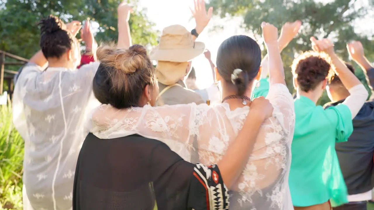 Publikum Menschen Tanzen Beim Musikfestival