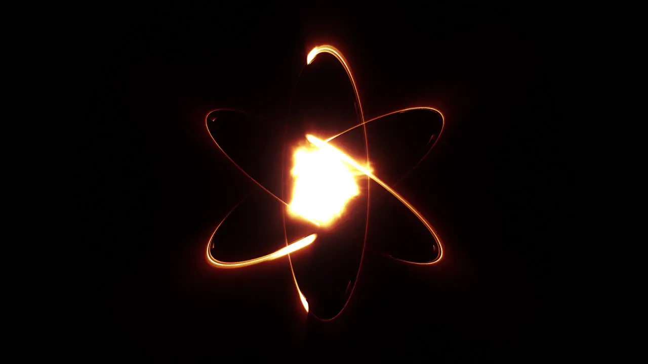 Dynamic neon lights atom model