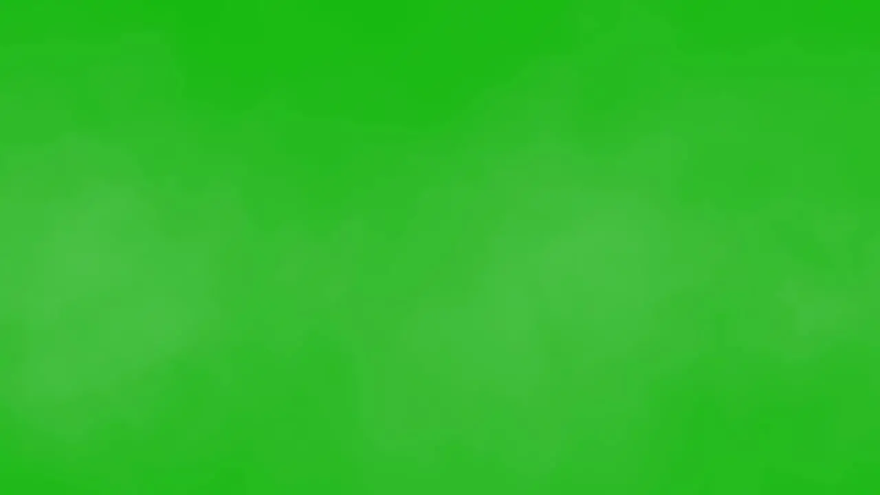 Visual effects VFX light fog on green screen 3D animation