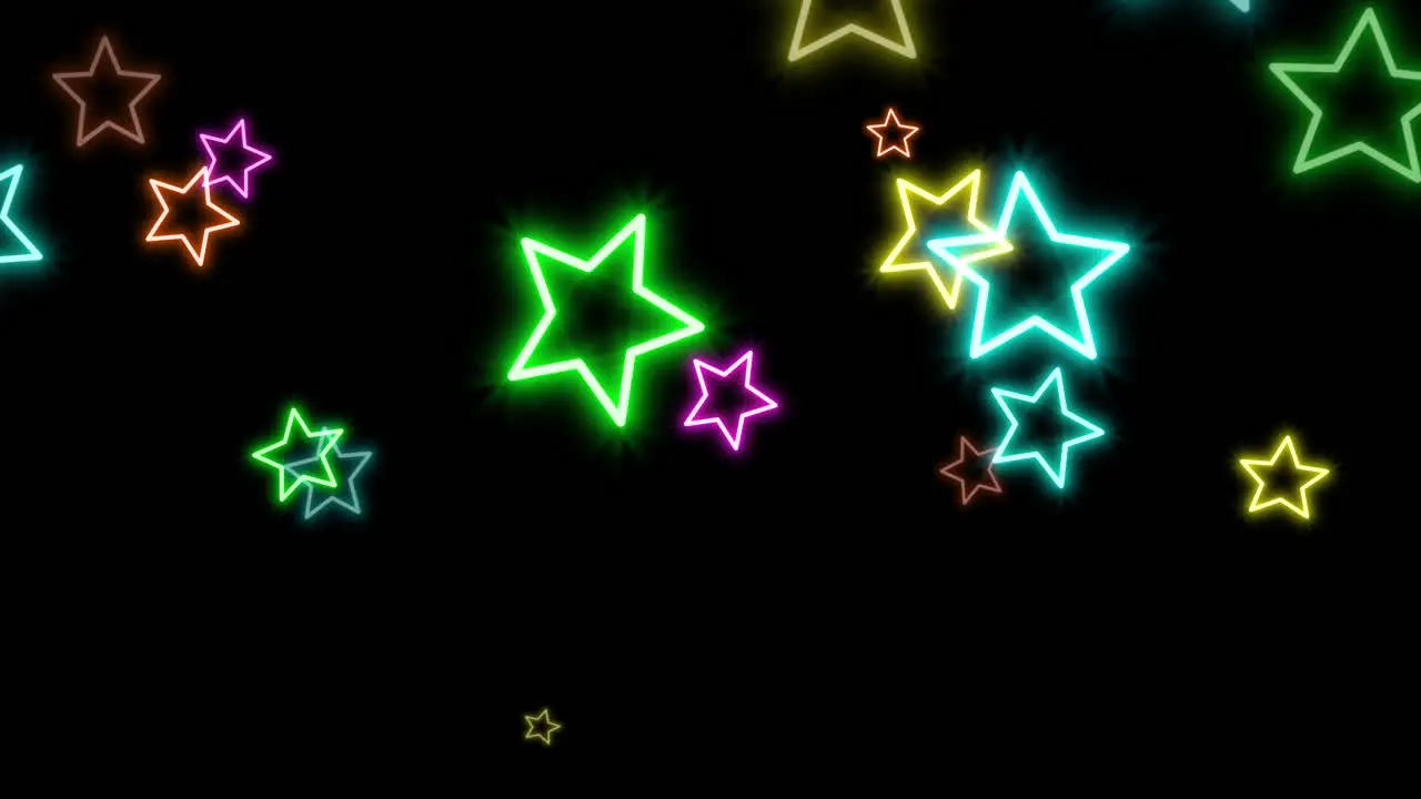 Motion Retro Stars on abstract background 2