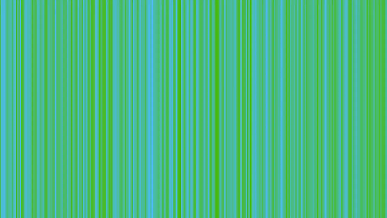 Looping animation of green and aqua vertical lines oscillating