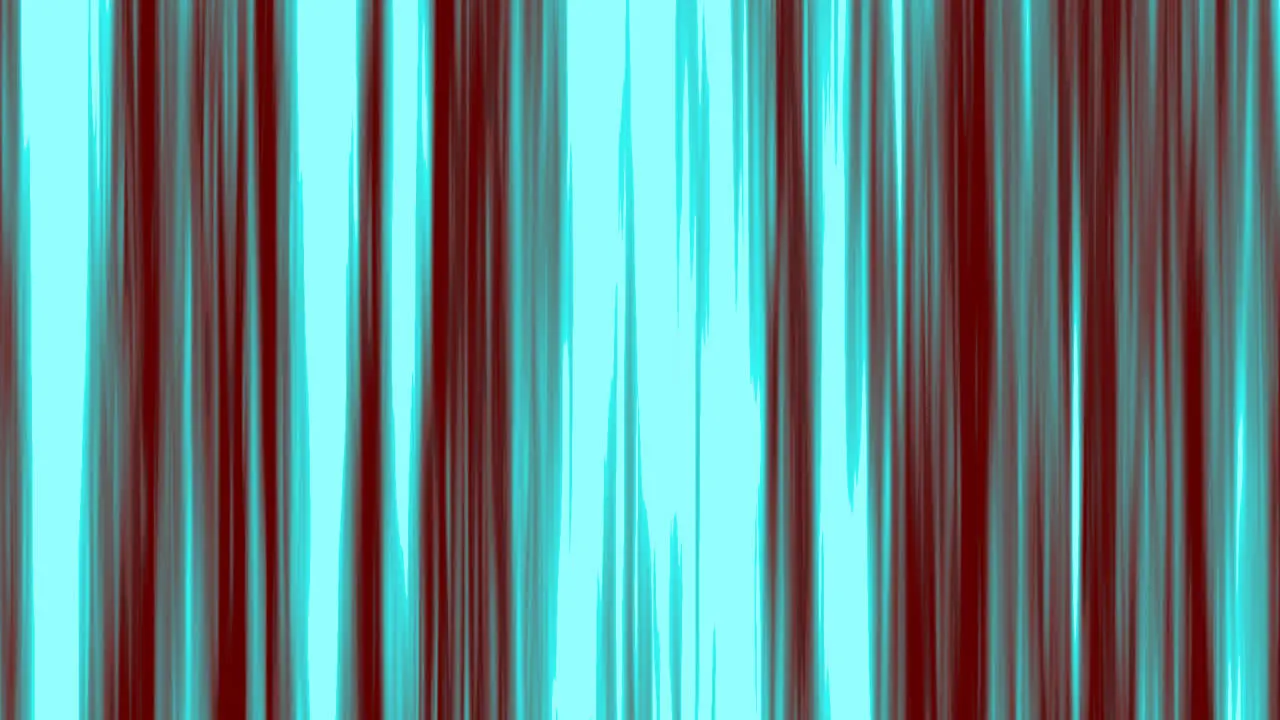 Looping animation of aqua and maroon vertical lines oscillating