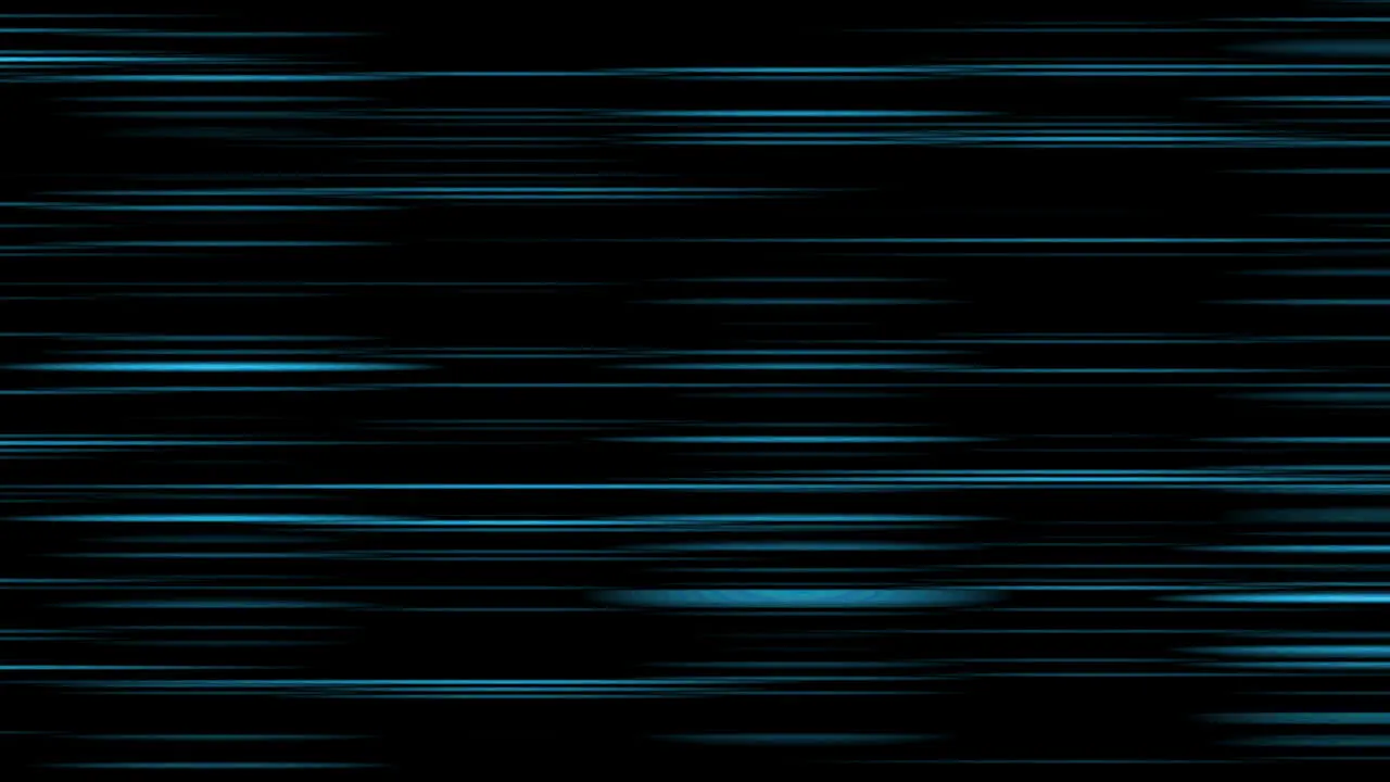 Looping animation of aqua and black horizontal lines oscillating