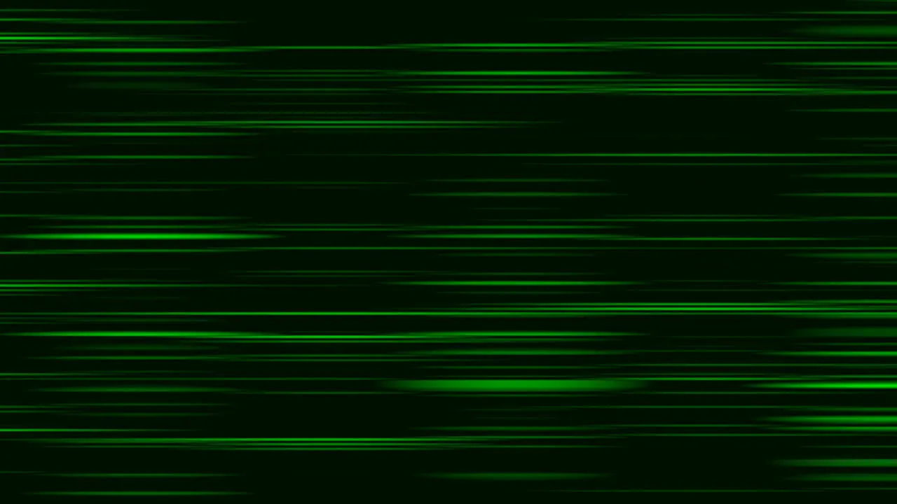 Looping animation of green and black horizontal lines oscillating