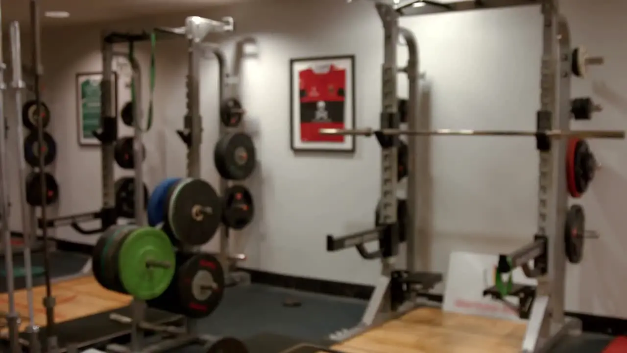 Weights room in gym