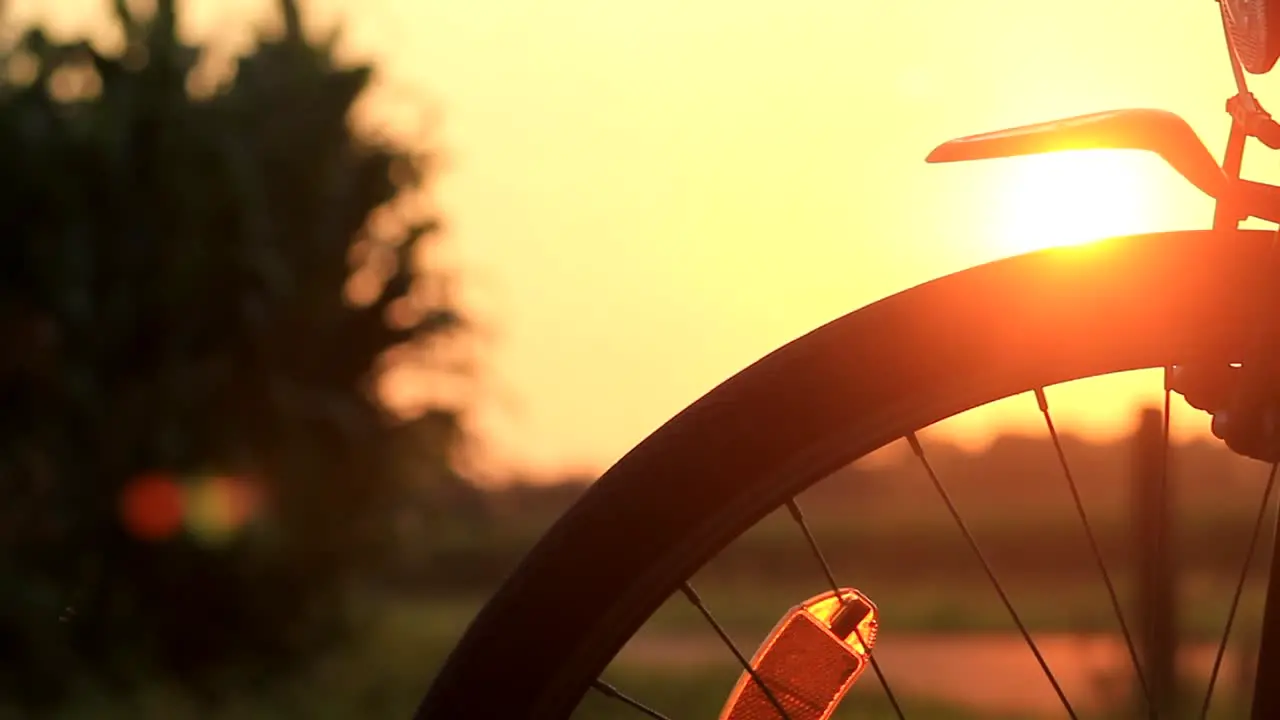 Silhouette Bike Sunset