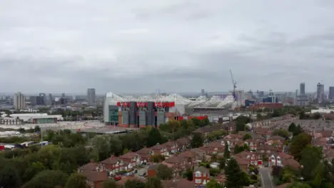 Drone Shot Orbiting Old Trafford Stadium 10