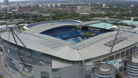 Drone Shot Orbiting Etihad Stadium 15