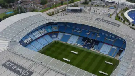 Drone Shot Orbiting Etihad Stadium 08