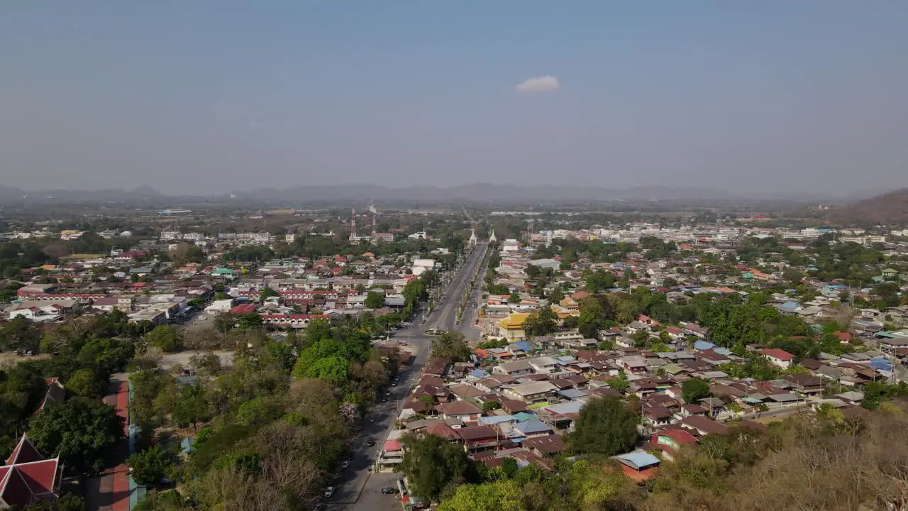 Road going to Wat Phra Phutthabat in Saraburi