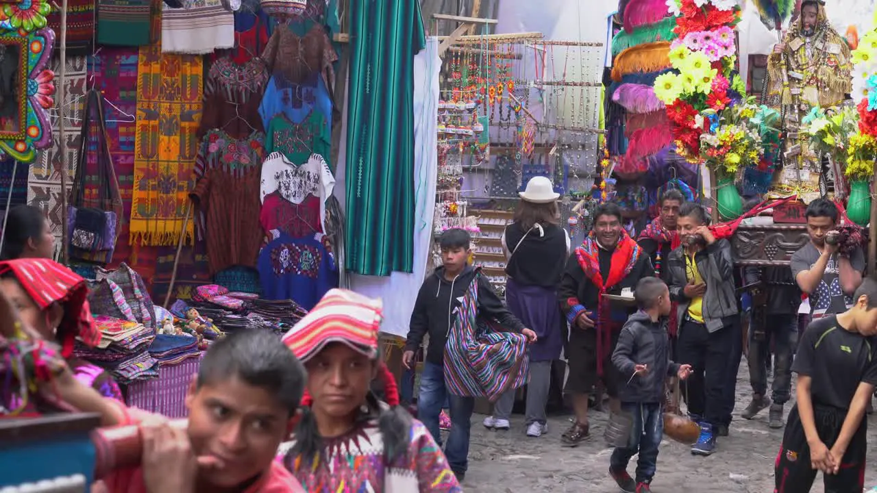 Holy week Easter Catholic procession in Chichicastenango Guatemala market town is a very colorful affair 6