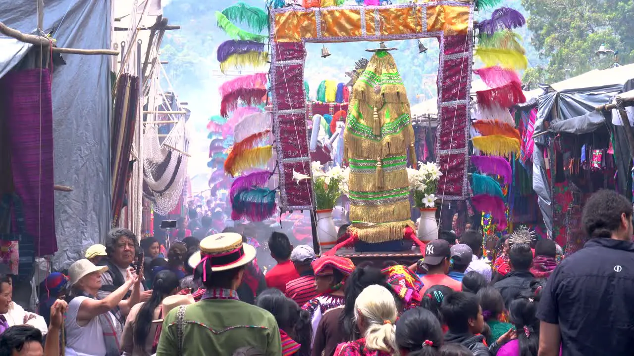 Holy week Easter Catholic procession in Chichicastenango Guatemala market town is a very colorful affair 4