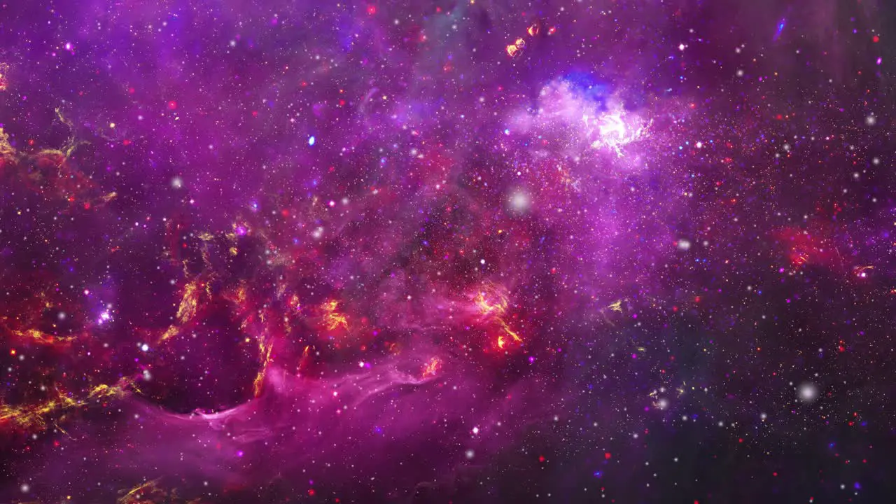 the surface of the purplish and red nebula clouds moving in the universe