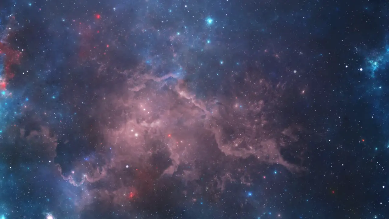 colorful nebula clouds in the middle of the universe 4k