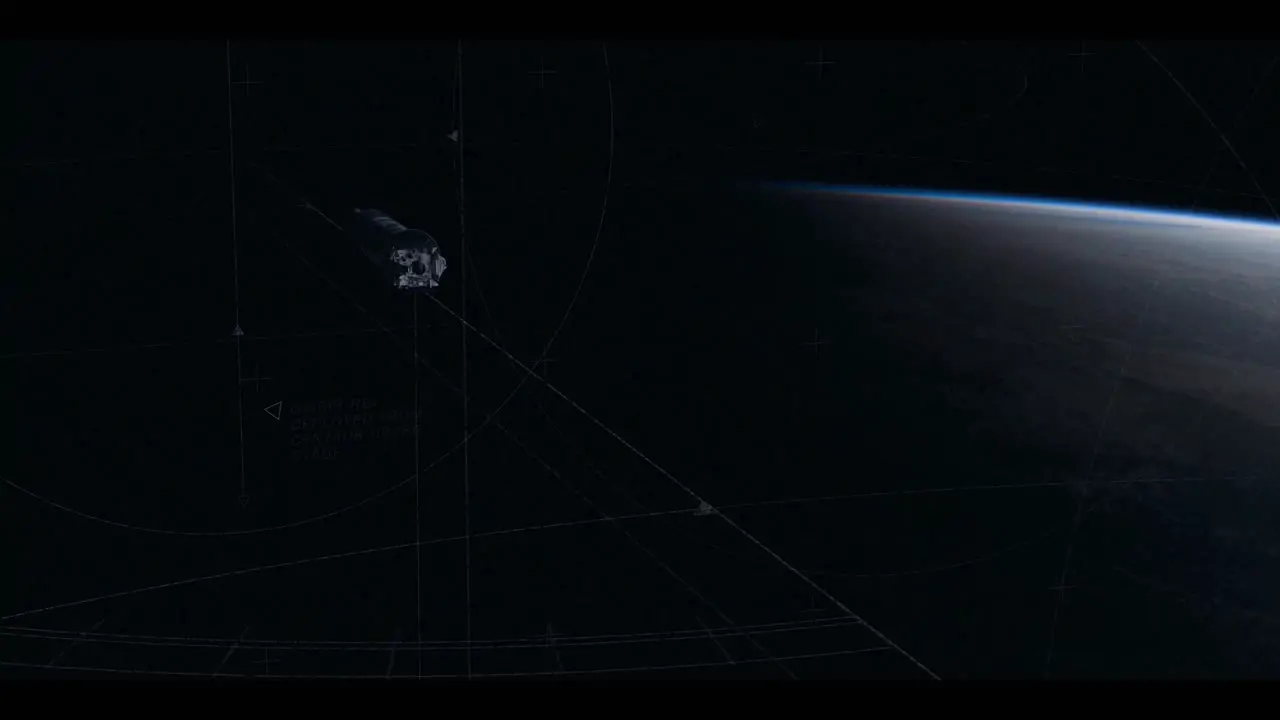 An Animated Shot Of A Rocket Traveling Through Space In 4K 1