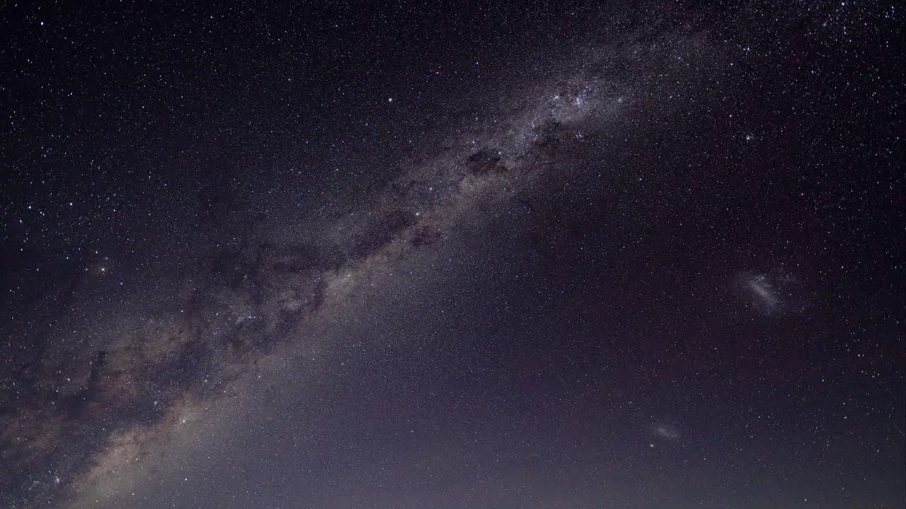 Timelapse of a Galaxy Moving in the Night Sky