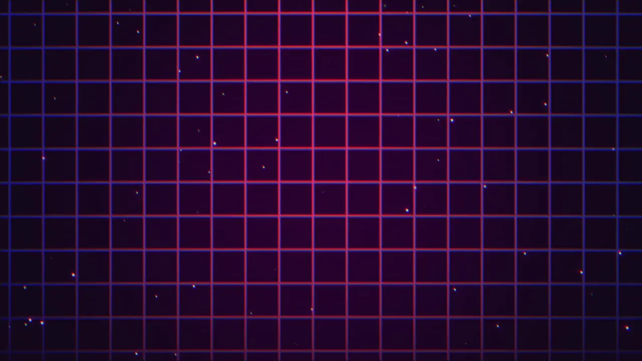 Retro neon grid pattern in dark space 1