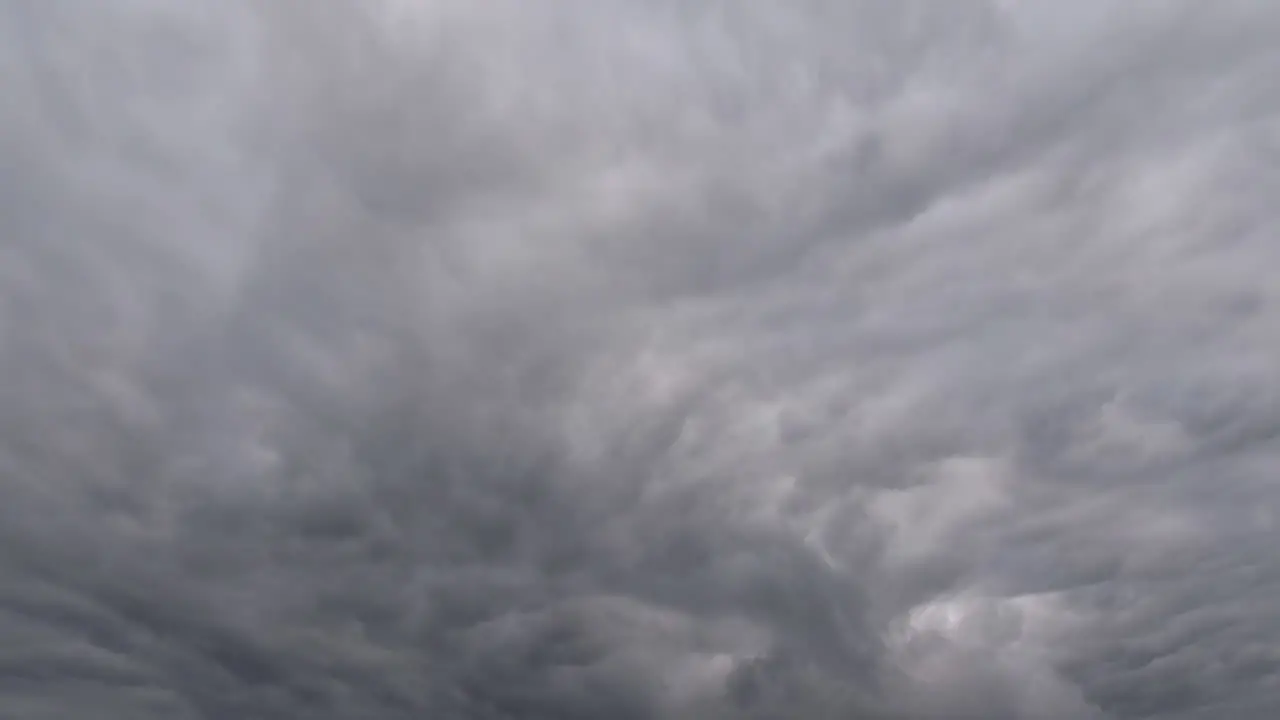 Psychedelic Scary storm Clouds approaching fast Time lapse