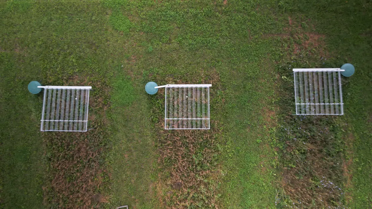 Agricultural research equipment on a university field in Helsinki Finland