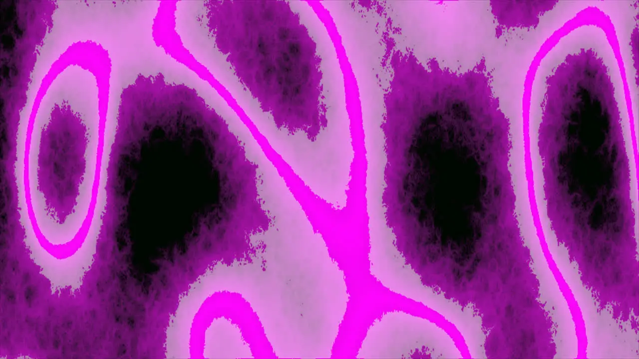 Looping animations of a pink and black amorphous or organic design