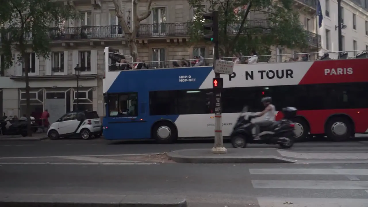 Tour bus in Paris France