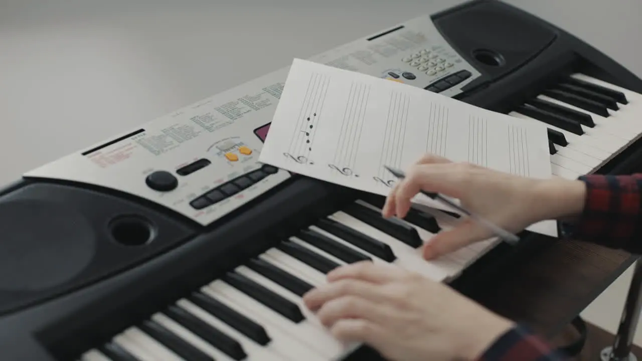 Creating Music Writing A Musical Score And Playing The Electronic Keyboard