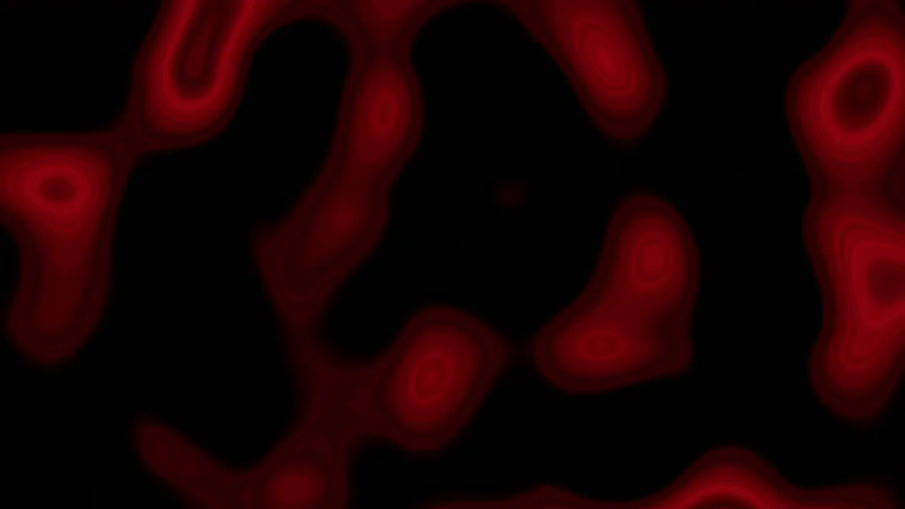 Abstract red and black waves pattern with neon gradient 1