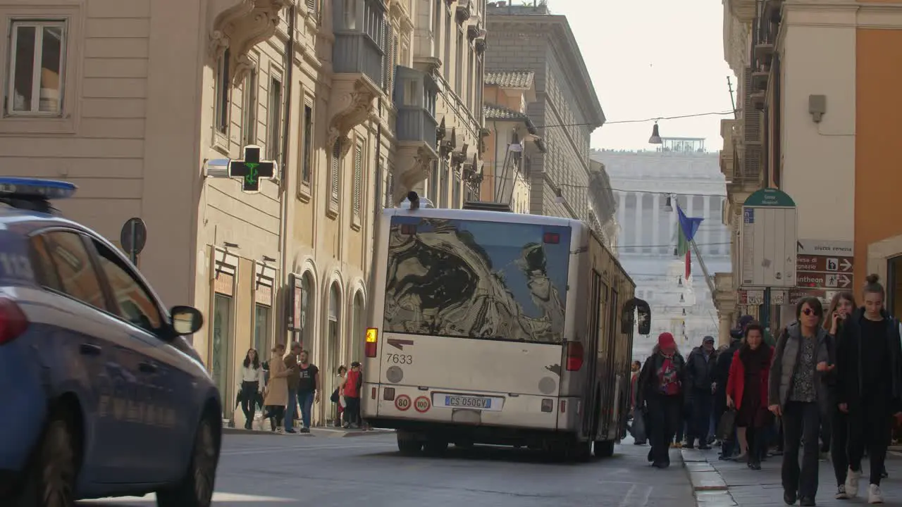 People Walking Off The Bus