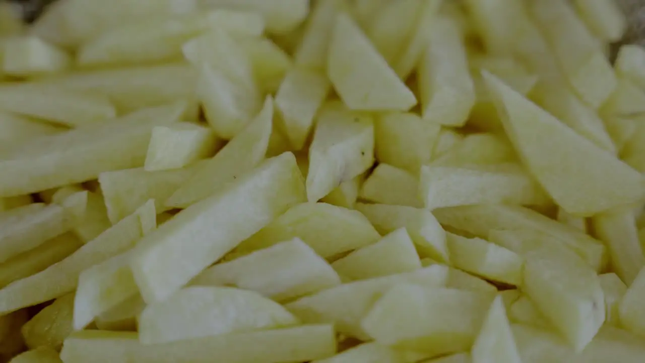 Close Up Of Fresh French Fries Or Chips