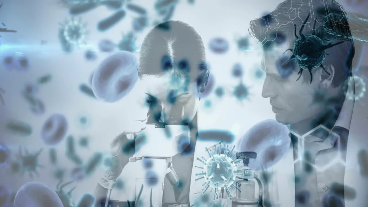 Scientists combined with animated microorganisms