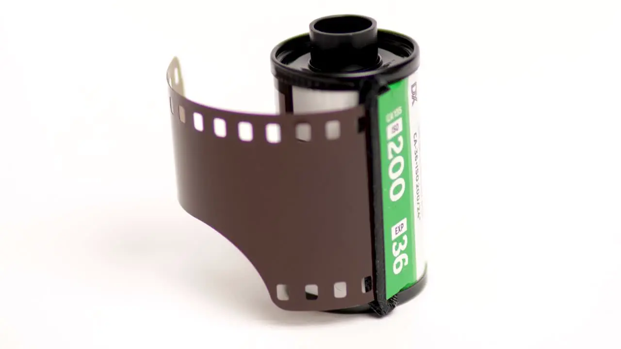 Photographic Roll Film 35 Mm Image Close Up Footage Camera Movement