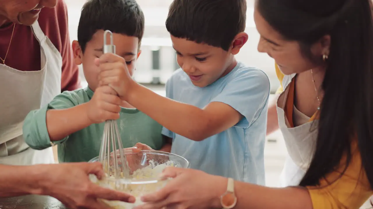 Grandmother kids learning