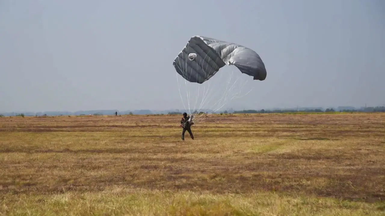 Us Sponsored Military Free-Fall Parachute Course To Qualify Bulgarian Jumpers On New Type Of Chute Plovdiv Bulgaria