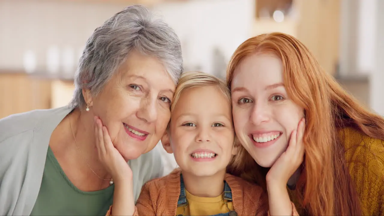 Generations portrait of happy family