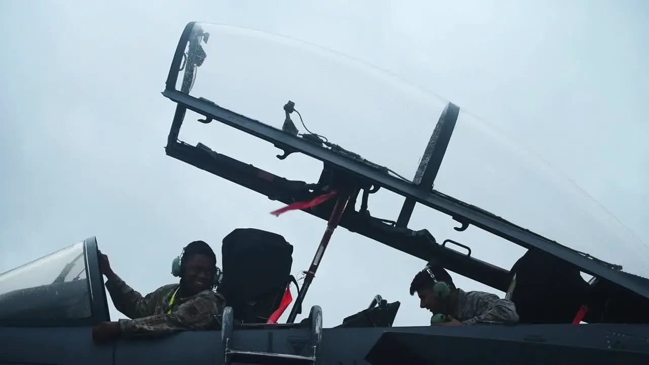 Air Force 334th Amu Weapons Maintain Cockpit Instruments And Aircraft At Seymour Johnson Air Force Base Nc