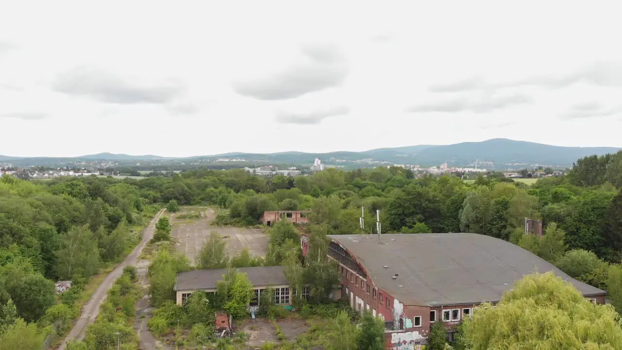 An old military base near Frankfurt Hessen Germany
Filmed outside with a drone