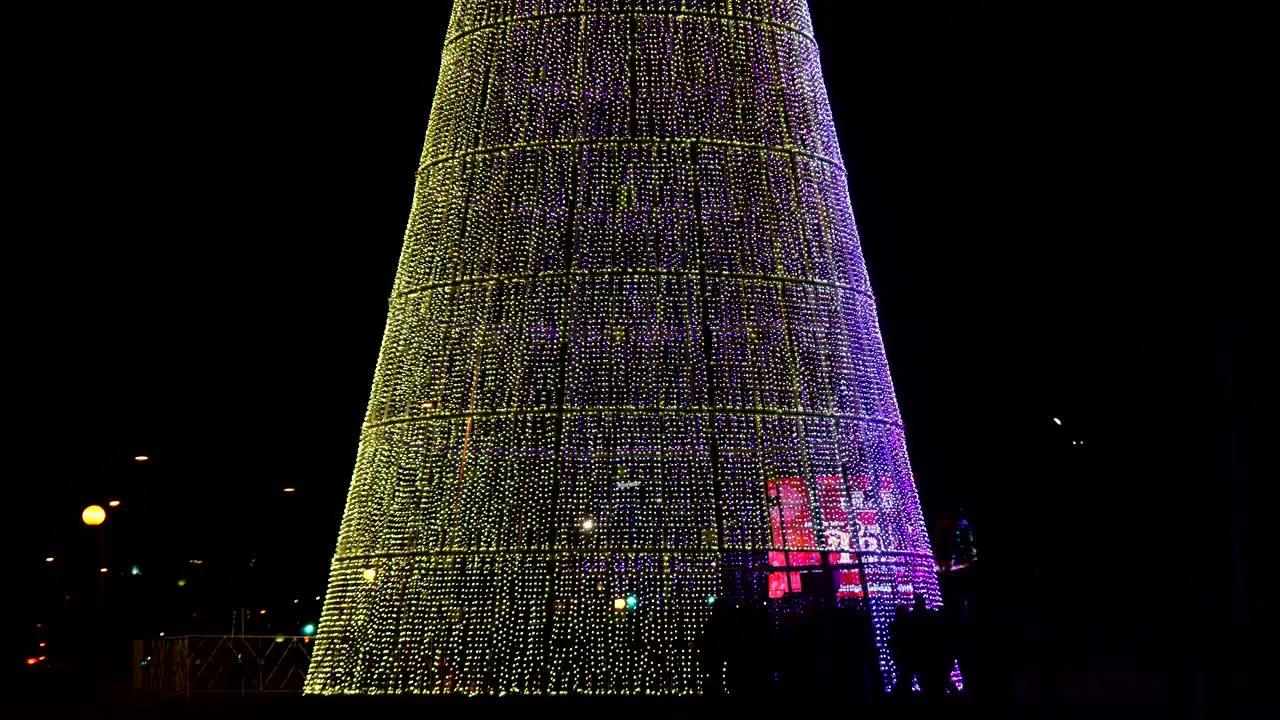 Holiday lights show in downtown Denver